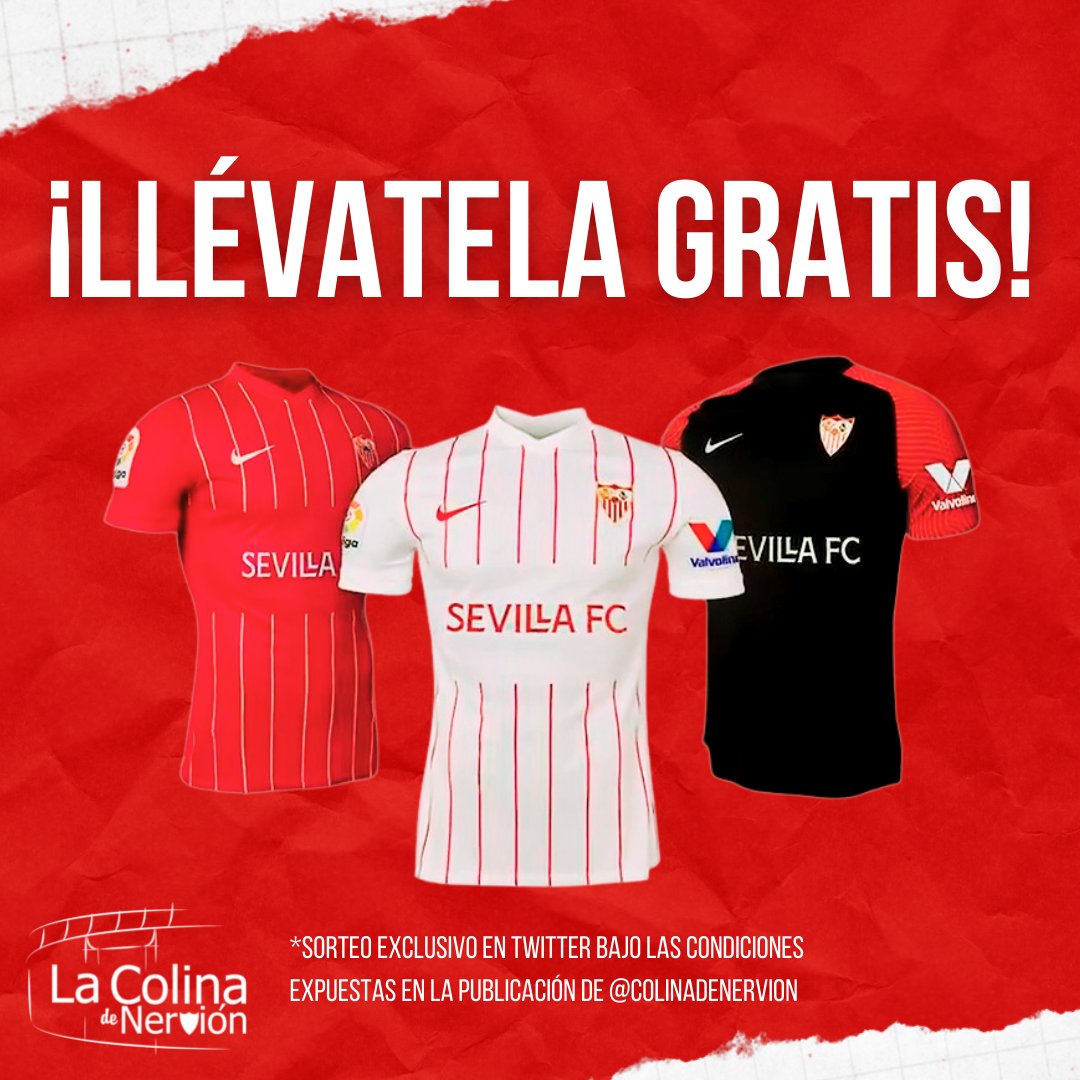 🎁 ¡𝗦𝗢𝗥𝗧𝗘𝗢! 🎁

¡Para celebrar la vuelta al Sánchez-Pizjuán te puedes llevar 𝗚𝗥𝗔𝗧𝗜𝗦 una 𝗖𝗔𝗠𝗜𝗦𝗘𝗧𝗔 del #SevillaFC! 👕❤️🤍

1️⃣ Haz 𝗥𝗧
2️⃣ Síguenos @𝗰𝗼𝗹𝗶𝗻𝗮𝗱𝗲𝗻𝗲𝗿𝘃𝗶𝗼𝗻 
3️⃣ Menciona a 𝟮 𝗮𝗺𝗶𝗴𝗼𝘀 para que participen
 
#CompartimosAfición