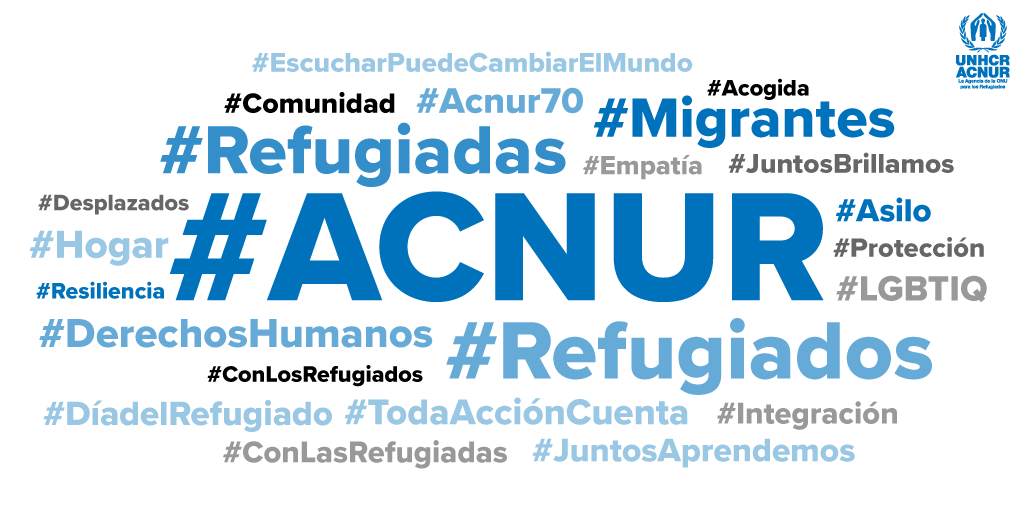 ACNURConoSur's tweet photo. 👉Cada día se comparte un promedio de 125 millones de #hashtags en todo el mundo🌏

¡Comparte este contenido y menciona cuál es el hashtag que nos representa mejor! 

#DíaDelHashtag
#ACNUR https://t.co/JO0UOUSPLT