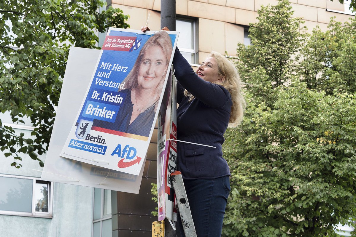 Die Spitzenkandidatin geht mit gutem Beispiel voran. Wenn Sie uns mit einer Plakatspende unterstützen möchten, dann besuchen Sie bitte unseren Plakatshop: afd.de/plakatspendens…