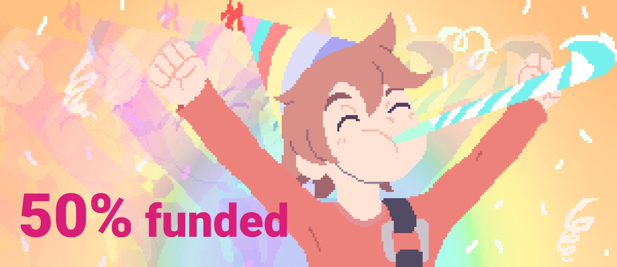pineapple_works's tweet photo. Bittersweet Birthday by @worldeater_dev is now more than 50% funded! We are very happy to see your engagement and thank you all for supporting our project 🥳
18 days left to support the campaign ➡️https://t.co/fXglJuzngr

#indiegamedev #GodotEngine @gamedev https://t.co/VaYORYhJ4c