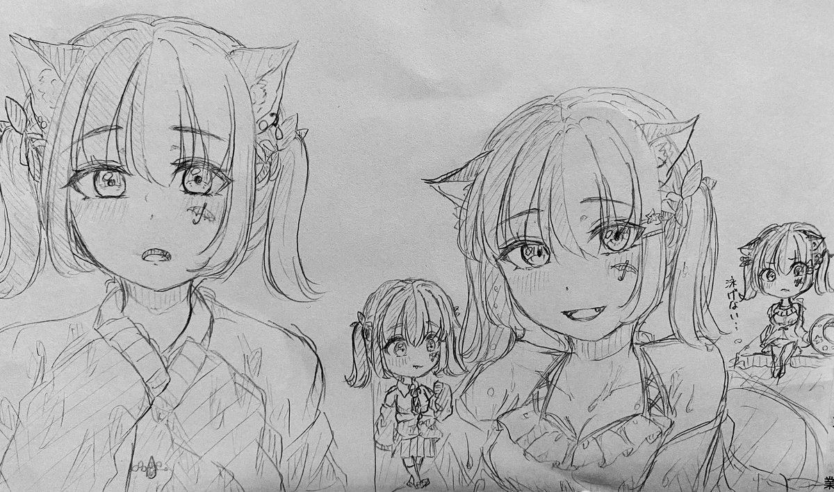 代理ちゃん落書き✐✨
ご依頼のイラスト制作を進めるのでデジタルの作品は暫く投稿できなさそうです🙏  その代わりに落書きをポンポン上げていきます笑 