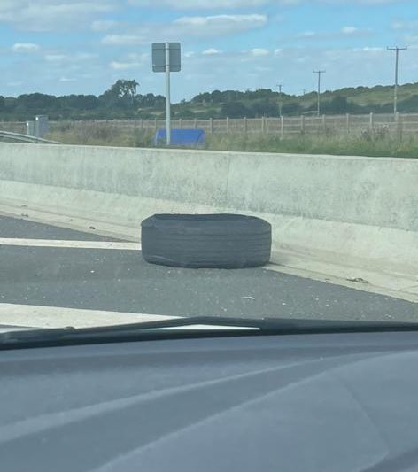 bthol81's tweet photo. Playing spot the blown out tyre with the kids. It’s a family favourite. Love these precious moments https://t.co/QahVXtWex1