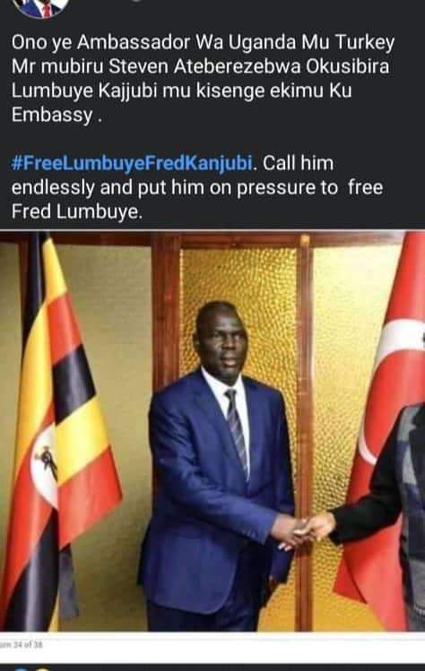 ShivanWa's tweet photo. Ugandans let's share the message to save our teacher Lumbuye Fred Kajjubi aka Chemical. Mubiru Steven locked #FredLumbuye inside the room No 58 at Ugandan embassy in #turkey they want to kill him💔😭. #turkishpresidency #Turkishgovernment #turkishpolice we need your help please https://t.co/6hCcO9BZoh