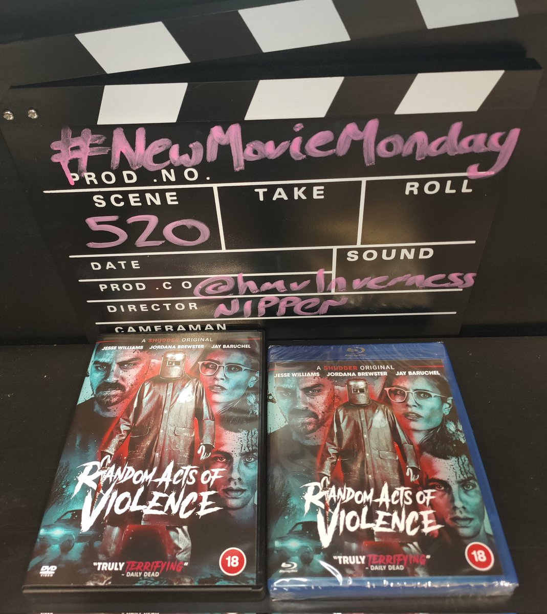 hmvInverness's tweet photo. Also out today we have the terrific #RandomActsOfViolence, available in store now on DVD and Blu-Ray.
@RandomActsMovie #NewMovieMonday https://t.co/Bxe56WOgde