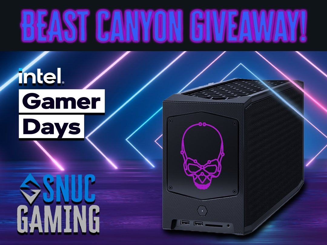 BEAST CANYON #GIVEAWAY!
 
To kickoff #IntelGamerDays, we’re giving away a fully-loaded Beast Canyon gaming rig in the US and in the UK/EU!
 
Enter below 👇
US - bit.ly/3mkWRws
UK/EU - bit.ly/3gkNdpU