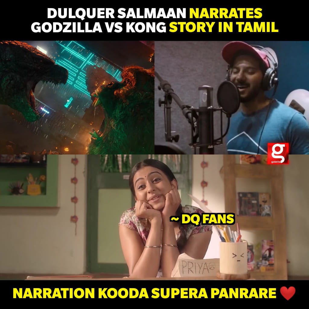 galattadotcom's tweet photo. Dulquer Sir ye...Adipoli 🔥🤩

@dulQuer #DulquerSalmaan #DQ #GodzillaVsKong https://t.co/W9nJSl6uwF