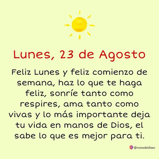 #23agost 
#SemanaRadicalConsciente 
Feliz Inicio de Semana.
Con la bendición del todopoderoso,🙏 
Saludos familia!
@BELEN267248505 @RoaJorge03 @TitoElmaracucho @Elangel_ven0 @profegian3 @RobertoCamarada @ElGranChuo1 @FreddyOtraVez @FlordellanoVE @Amorrrr74 @LlegoTatty @adrianacct