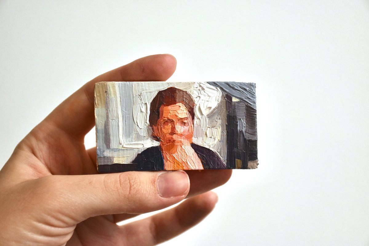 mvs_reads's tweet image. small paintings based on my zoom class &amp;lt;3 1 x 2 inches each