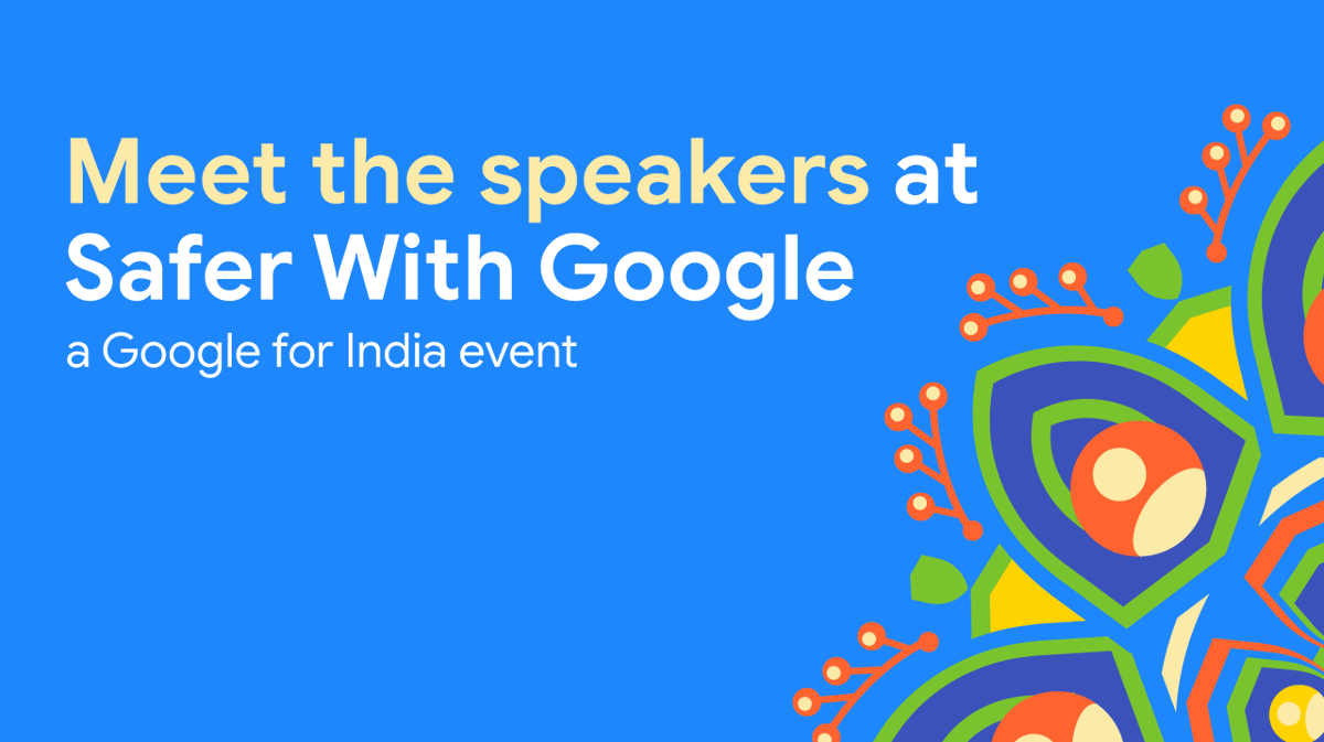 GoogleIndia's tweet photo. With more and more Indians embracing the internet, staying safe online is a shared responsibility 🤝
Meet the people who share our commitment to build a safer internet for everyone, every day.

Join us at #SaferWithGoogle: a #GoogleForIndia event: https://t.co/dqnwy4aa9k https://t.co/ZFYhw6p5xF
