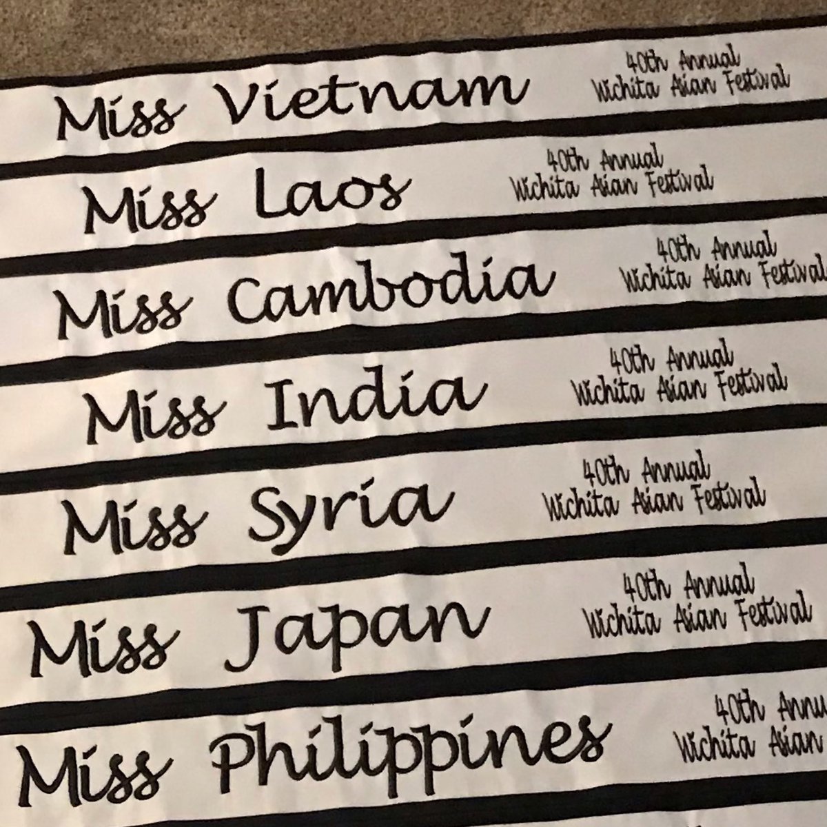 Two months until #ICTAsianFest2021 on Saturday, October 23, at Century II. Who’s ready for the festival?

We have 7 contestants vying for the title of Miss Wichita Asian Festival 2021. #MissWAF2021