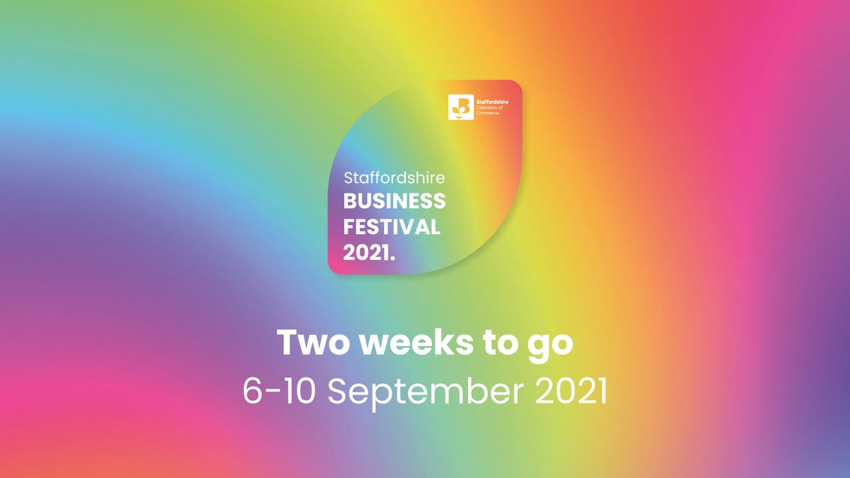 2 weeks to go until the #StaffsBizFestival takes over screens from 6th -10th September!

We're coming to you with a packed schedule of webinars on a variety of exciting topics. 

With something for everyone, check out all our webinars here ➡️ bit.ly/3834FdR