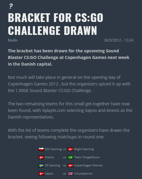 kaizermagne's tweet photo. 2012| ''The First Official CS:GO Tournament Happens'' https://t.co/WXxWVESWKd