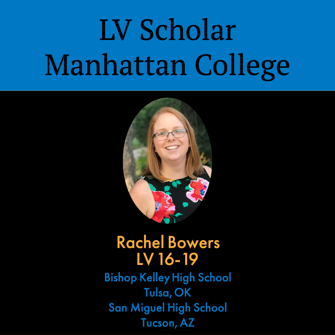 This year, we have one LV Scholar studying at @ManhattanEdu! Rachel will be studying School Counseling. #lasallianeducation #Faith #Service #Community