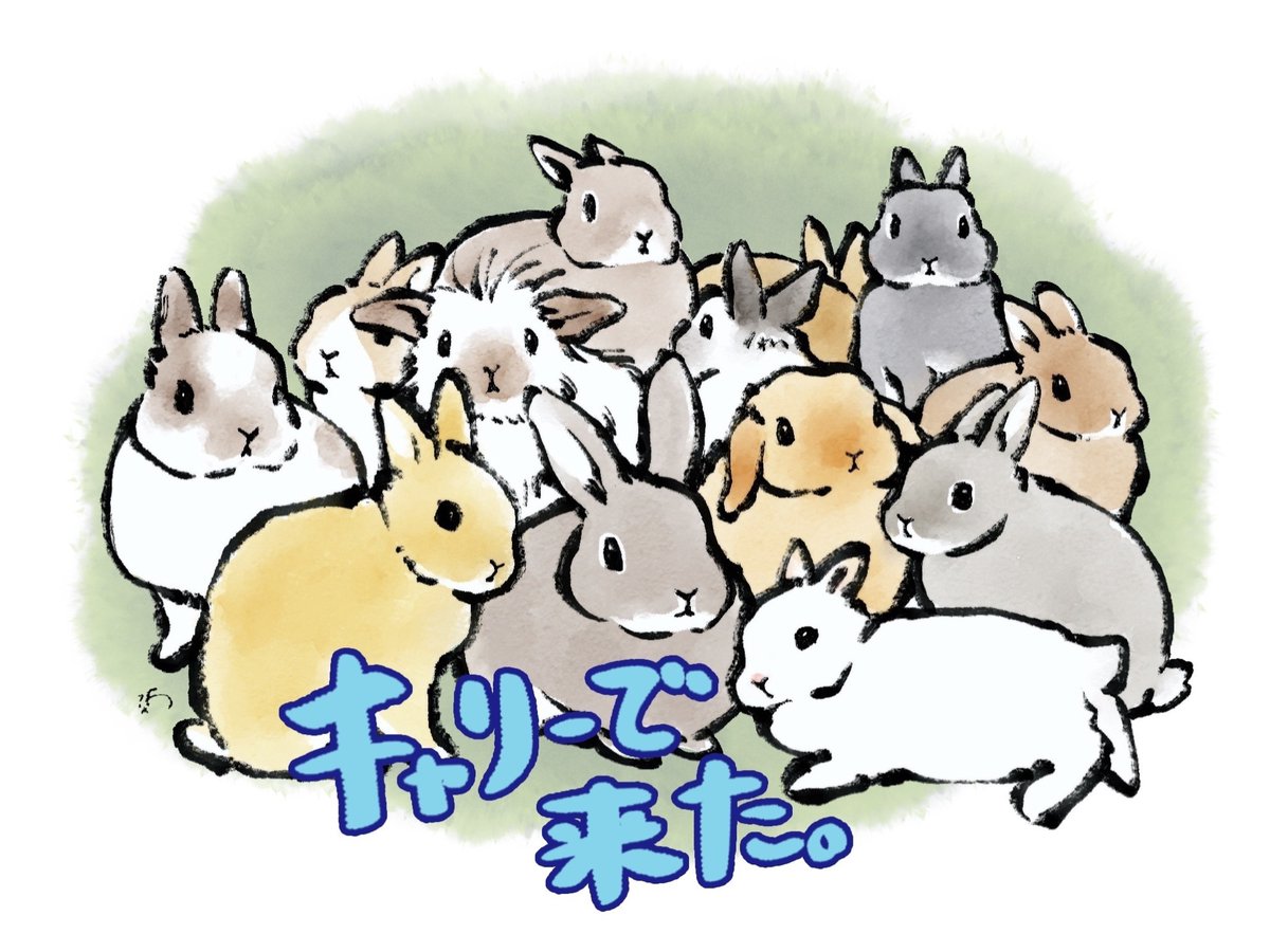 「キャリ-で来た 」|大賀一五🐰のイラスト