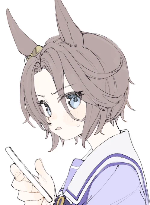 ナリタタイシン可愛すぎるのでらくがき 