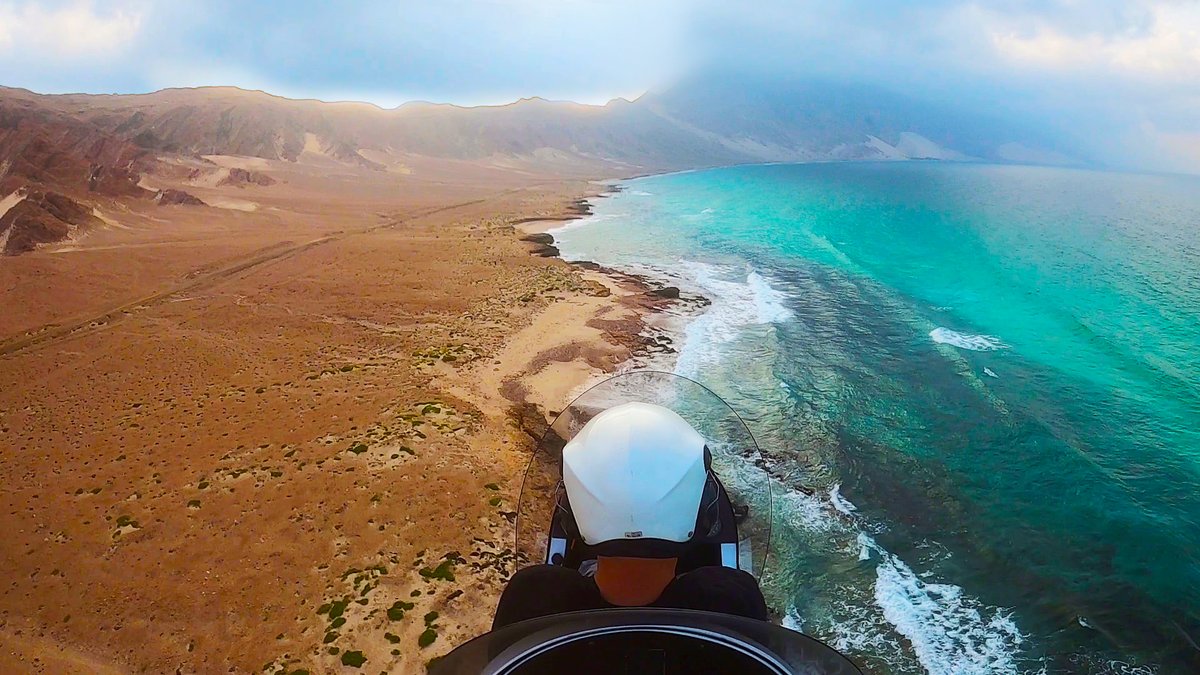 socotratrip's tweet photo. Explore Socotra by air. Take a gyrocopter ride and discover the views that only birds can reach 💙
#Socotra #Socotratrip #Tourism #Travel #Nature #Adventure #NatGeog #Trekking #Diving #Fishing #Gyrocopter #EcoTourism #SustainableTourism #ResponsibleTourism #索科特拉岛 #UNESCO https://t.co/gmWNGPZm74