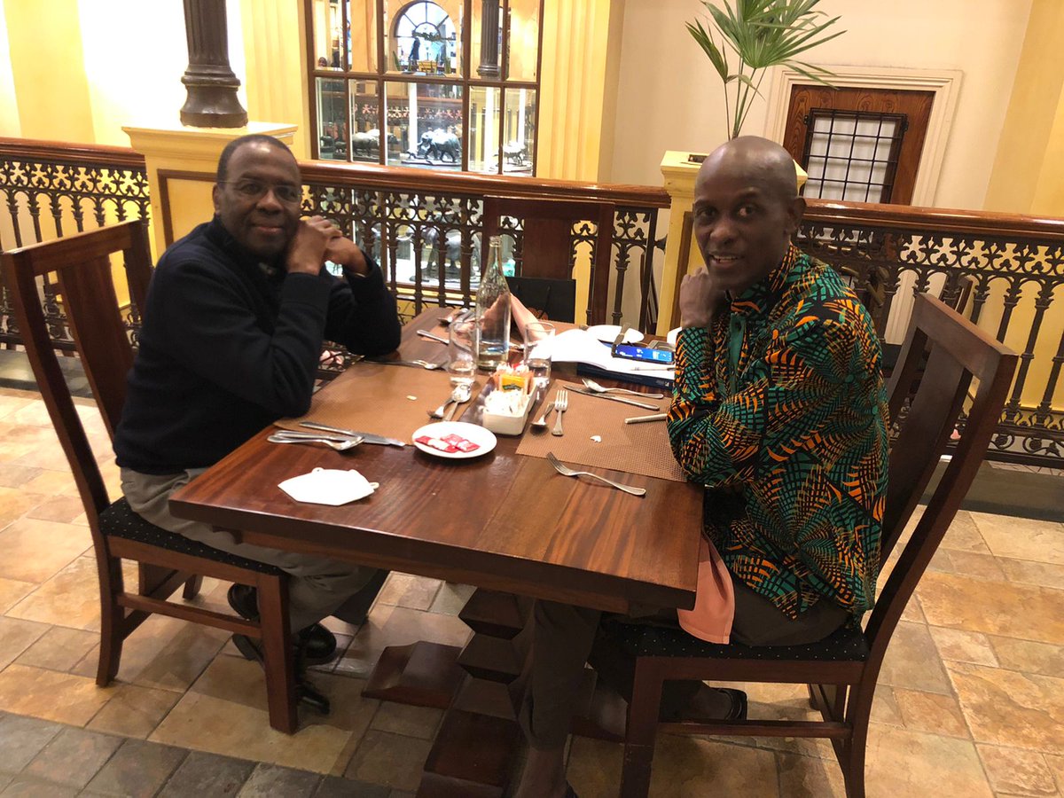 NetoAgostinhoMP's tweet photo. Thank you Cde @WMutunga for hosting me to lunch, and gifting me a read, the works of Tundu Lissu. It is always a pleasure drinking from your cup of wisdom. We invite you to @UGMParty whenever you can spare time. Let us together make change happen, @DrRoselynAkombe @hamisazaja https://t.co/VsQjkJ1iqr