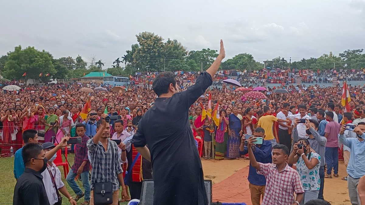 PradyotManikya's tweet photo. today attended the Tipra party program honouring the sacrifices of our seniors on the occasion of TTAADC day in Mandwi . We will rise We are #Tipra 🙏 https://t.co/gns3sp3gb7