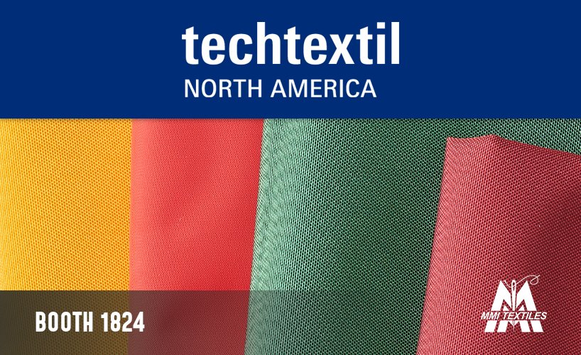 mmitextiles's tweet photo. Come see us this week at Techtextil NA in Raleigh, NC from August 23rd - 25th. Stop by booth 1824 and say 👋 Be sure to ask about our new product lines: EcoThriv® and SAM1®/SAM2® Stretch Wovens. #techtextilNA #ecothriv #recycledfabric #responsible #stretchwoven #mmitextiles https://t.co/EAnThmgqVX