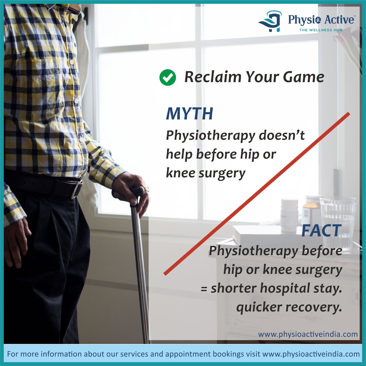 physio_social's tweet photo. Physiotherapy Before Knee Replacement Surgery Can Help Reduce your Stay in Hospital Post Surgery!! Myth Busted!! #physiotherapist 

#PhysioActive #physiotherapist #webinar #freewebinar #onlineregistration #physiotherapy #onlinesession #kneeosteoarthritis  #pains #gurugramdiaries https://t.co/G0nHO9DeRR