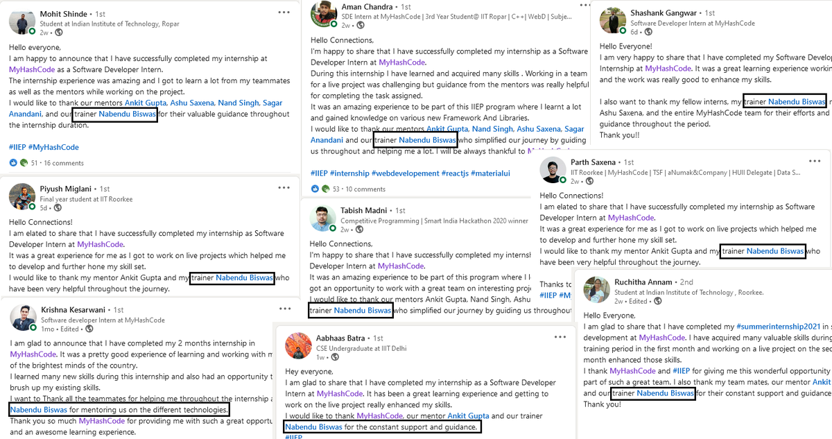 nabendu82's tweet image. I have taught JavaScript and ReactJS to around 70 students in a edtech startup #MyHashCode in the Month of June and July and really happy to see all of them created awesome #reactjs projects and learnt a lot from it.

 #webdev #javascript #DEVcommunity  #react #reactjsdeveloper
