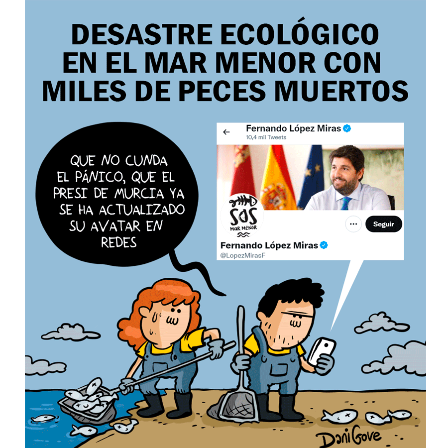 Dani_Gove's tweet photo. #SOSMarMenor 
Mi viñeta hoy en https://t.co/iSJAa1f6RR https://t.co/TO7BcMD5hv