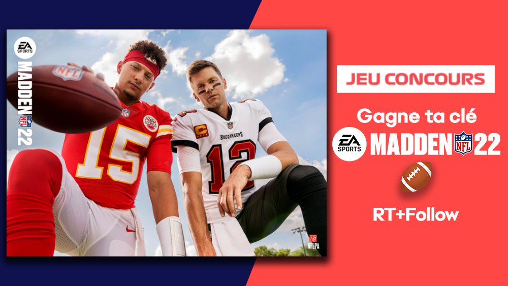 EAFrance's tweet image. Pour fêter la sortie de Madden 22, on vous fait gagner 3 clés du jeu ! 🏈

Pour participer :
✅ Suivez @EAFrance
🔁 Retweetez cette publication

Sélection du gagnant le 30/08/21 à 18h !