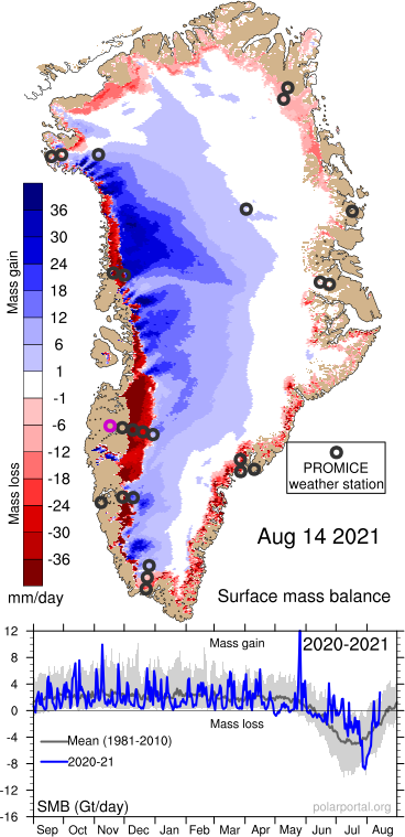 Here is how that melt event looked in <a href="/dmidk/">DMI</a> 's weather model on the <a href="/PolarPortal/">Polar Portal</a> 

#HARMONIEAROME