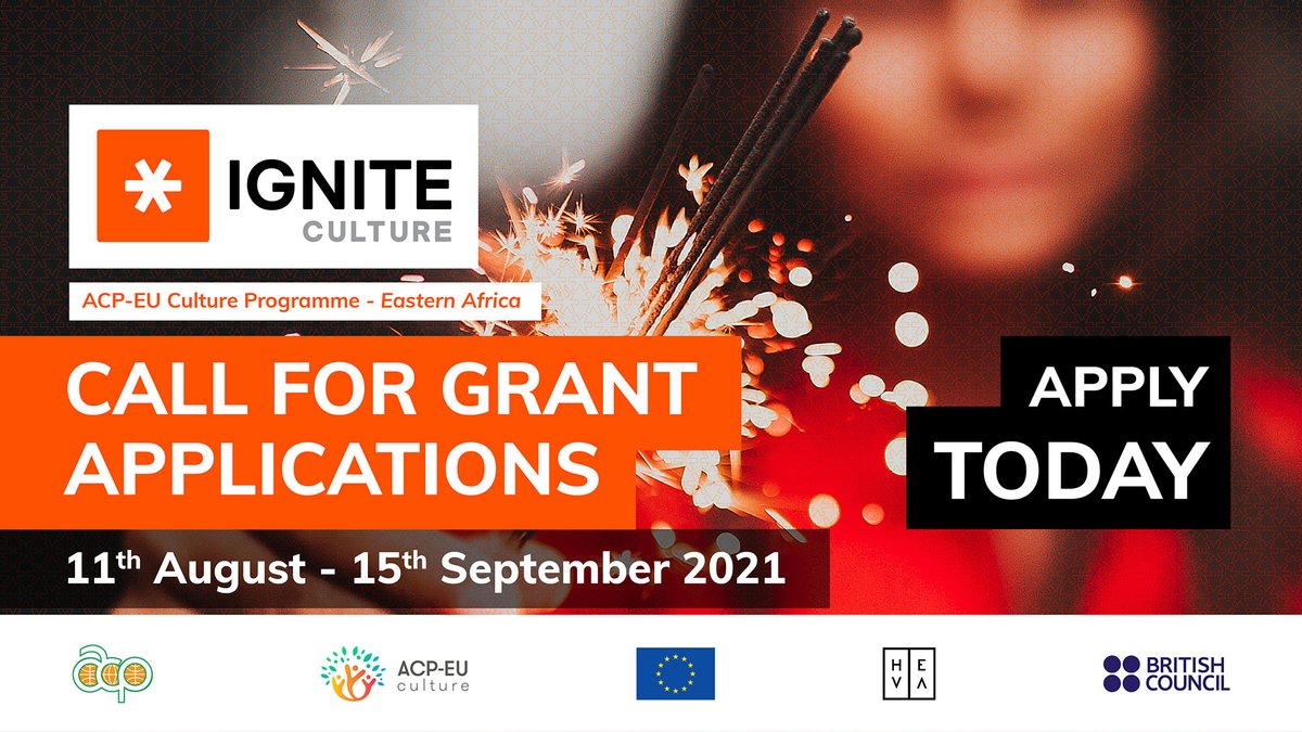 ke_British's tweet photo. CALL FOR APPLICATION
We are excited to announce that the 1st call for applications for the Ignite Culture programme is live now! Creative practitioners in 14 countries in Eastern Africa can apply for between €30,000 and €180,000 visit https://t.co/5XESHJ8KAR
@ignite_ea https://t.co/dlUkg7PAvO