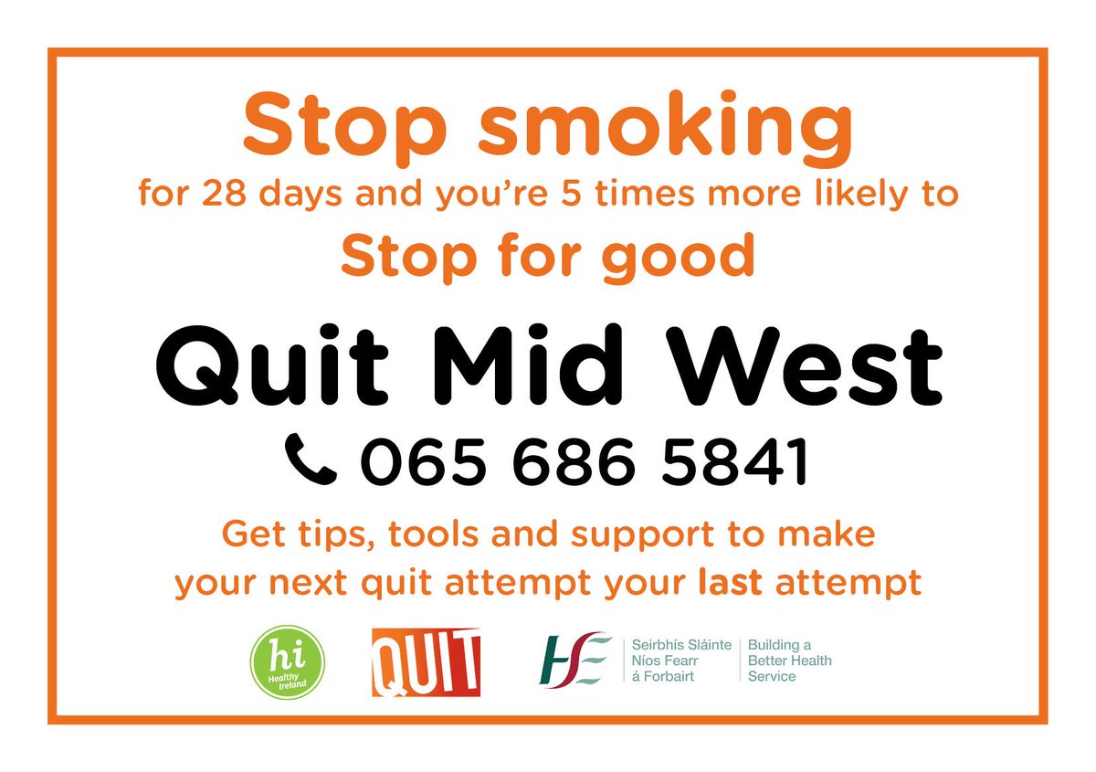If you want to stop smoking contact Quit Mid West. There is someone ready to support you 👇