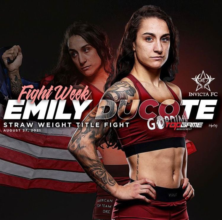 TopGameMGMT's tweet photo. 🚨 FIGHT WEEK! 🚨
And it’s a big one, folks! @ducote_brunette fights for the vacant Invicta FC Strawweight title on Friday night, ONLY on Pay-Per-View! Lets show some love to “Gordinha!” #Invicta44 #StrapSzn 👑 https://t.co/fOpX6Dyzfc