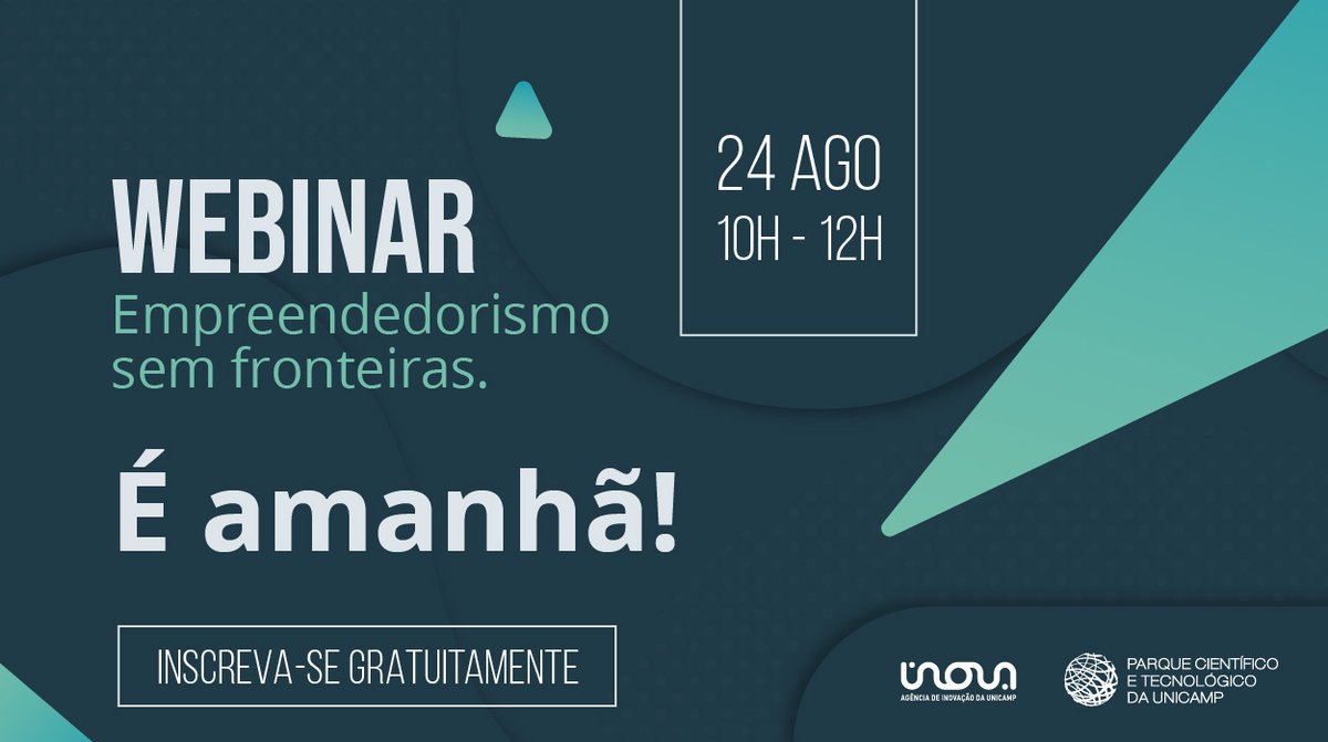 InovaUnicamp's tweet photo. 📌Ainda dá tempo de participar e tirar todas as dúvidas sobre como internacionalizar sua empresa no Webinar Empreendedorismo sem fronteiras.🚀

🎯Não perca essa chance! O evento acontece online.

Faça sua inscrição gratuita aqui!👉
https://t.co/vjvXZ2JE2H https://t.co/KdmVxBTe19