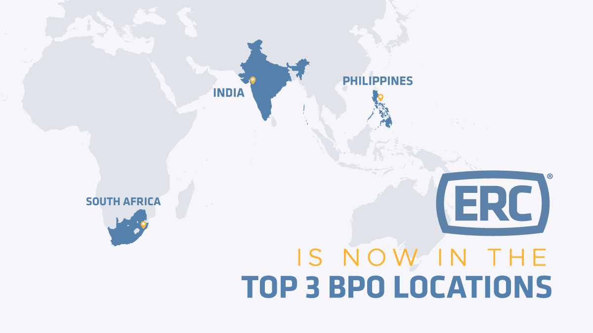 With locations in Durban, South Africa, Gurgaon, India, and our Philippines expansion, ERC understands the demands of the global contact center market. Of all the options in the world, ERC selects locations that are world-class. 

Learn more about ERC: ercbpo.com/erc-in-top-3-c…