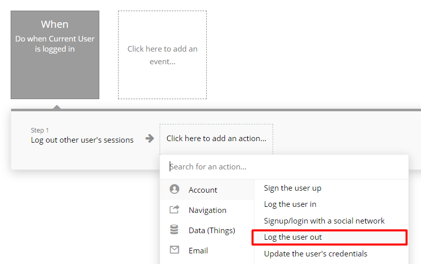 nocodebible's tweet photo. ๐จโ๐ซ Learn Bubble: What does the "Log out other user's sessions" action do?
Log out on different devices that the user has logged in before.
Learn more for FREE ๐ https://t.co/Ff8kSb0ukI
#NoCode #bubbletip https://t.co/MtGqpJcV2w