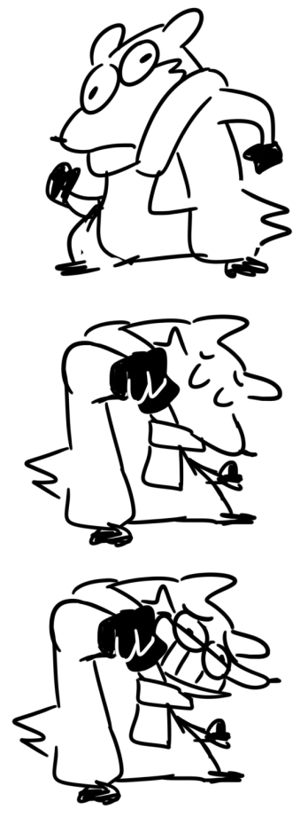 Some (cursed) stoat doodles (Im sorry for new followers, Im currently trying to warm up before going back in big time)
