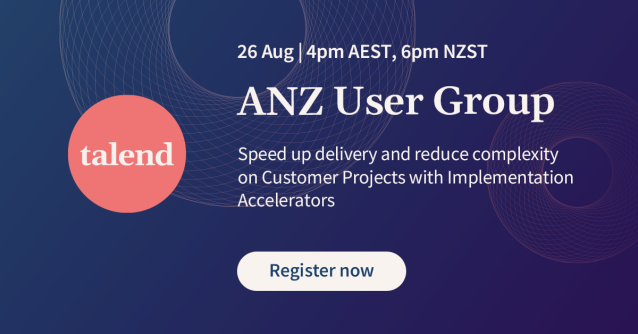 aliSa702's tweet photo. Listen up Talend users and practitioners! Don't miss the ANZ Talend user group this month. Register now! https://t.co/vgnIWT7vO2 https://t.co/LFjlvGoJjS