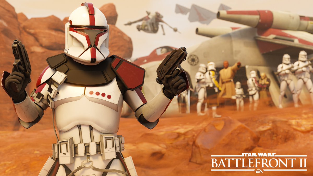 ARC-77 "Fordo" just arrived on scene and reporting for duty. 

Been messing around with Battlefront 2 models recently and really wanted to make a Geonosis type of piece, hope you guys like it :)

#StarWars #StarWarsBattlefrontII