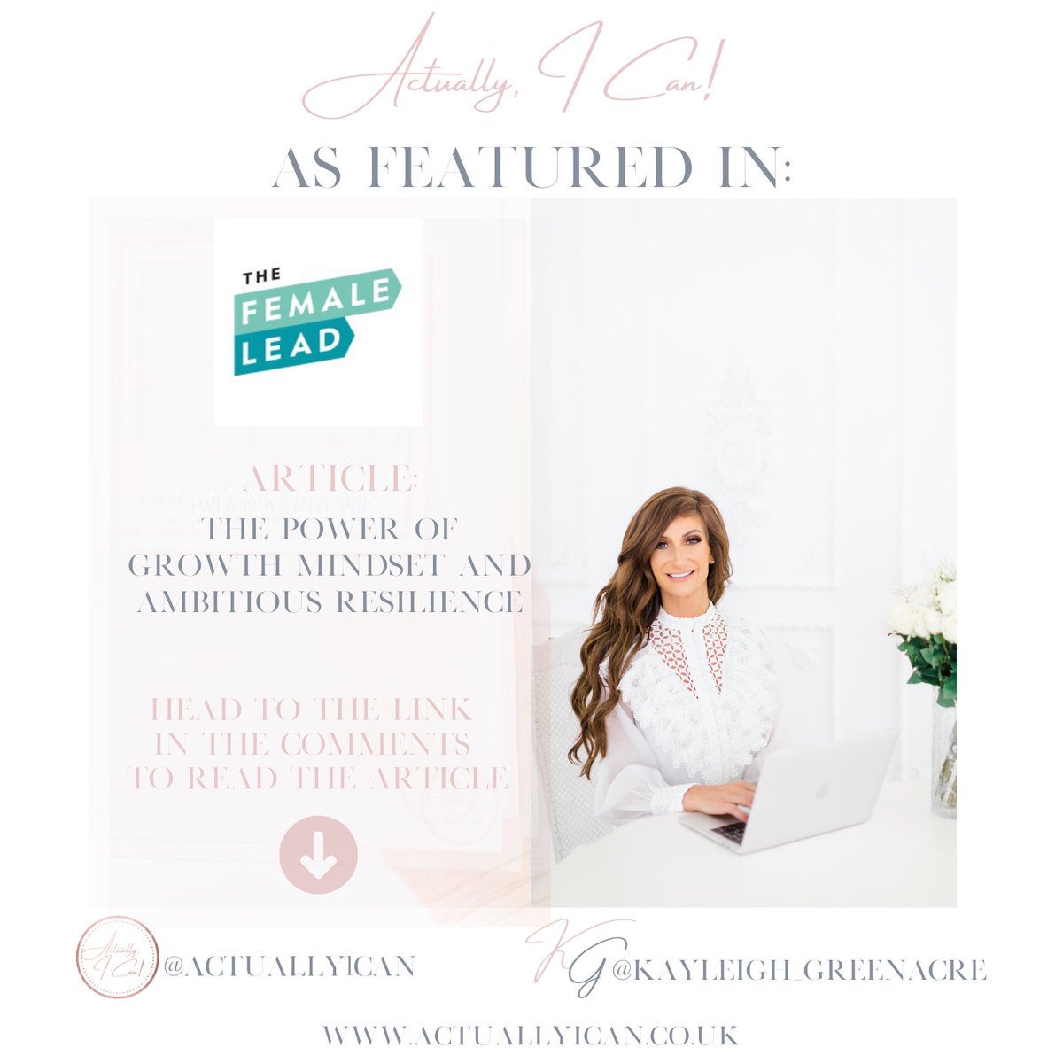 The power of growth mindset and ambitious resilience. 

Our success is down to our mindset. If we can commit to mindset work and investing in ourselves then we are already on the pathway to success! #growthmindset #resilience

Read the full article here
thefemalelead.com/post/the-power…