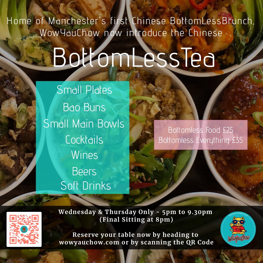 WowYauChow's tweet photo. Our #BottomLessTea - a great way to start building up for the weekend!! #MateDate #DateNight Hit the link to reserve your table now https://t.co/DDHWOxO1bz #Altrincham #Manchester #Cheshire #WowYauChow #ChineseComfortFood #NotYourStandardChinese 
#ChineseFood #VeganChineseFood https://t.co/m9firqLbGD