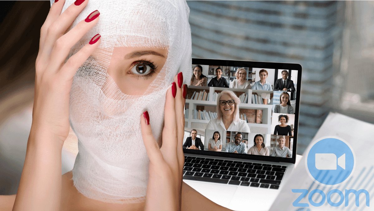 Bbeautybits's tweet photo. With the #Zoomboom, many people went from only looking at themselves in the mirror on their bathroom breaks to suddenly staring at themselves on a screen for hours each day, not liking what they see.
The result, increase in requests for plastic surgery!
https://t.co/ij3uyasFMB https://t.co/uPdWowLstM