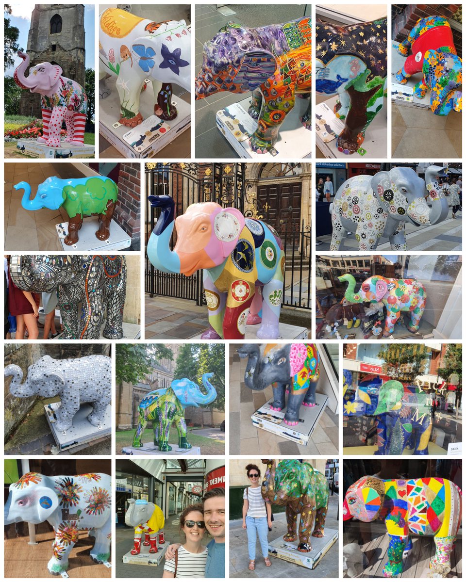 QuackCreative's tweet photo. Had a great day yesterday taking in the @StRichardsHosp @WorcsBigParade elephant trail, after meaning to do it for so long! They all looked fantastic and we made sure to take in @SophiaWolsey's very own outside Waterstones on The Shambles!

#worcestershirehour https://t.co/Ro7LCutuIs