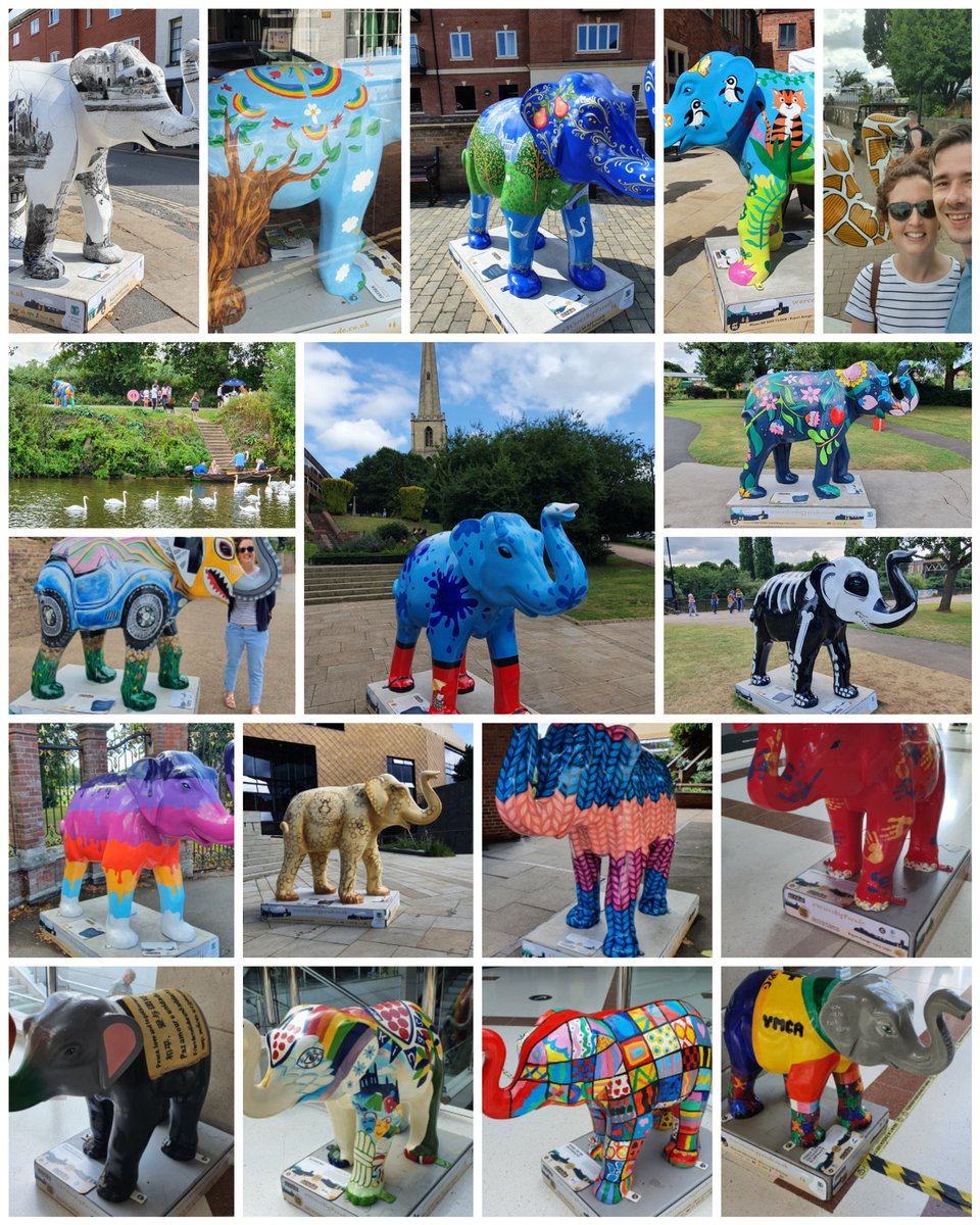 QuackCreative's tweet photo. Had a great day yesterday taking in the @StRichardsHosp @WorcsBigParade elephant trail, after meaning to do it for so long! They all looked fantastic and we made sure to take in @SophiaWolsey's very own outside Waterstones on The Shambles!

#worcestershirehour https://t.co/Ro7LCutuIs