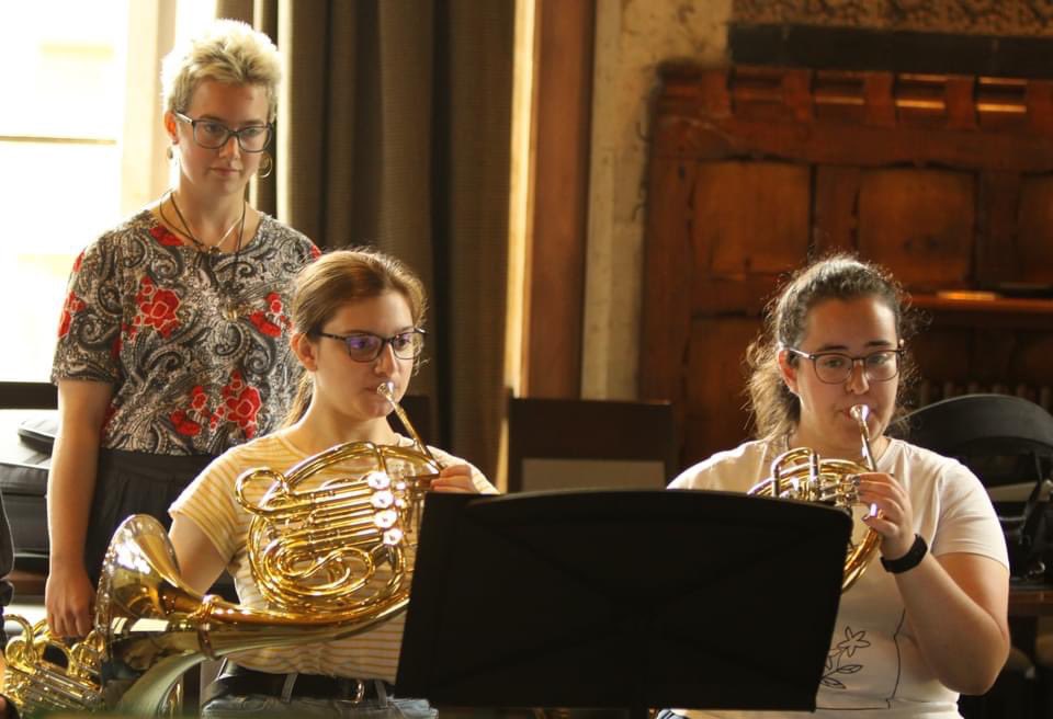FrenchHornEns's tweet photo. Practicing the West Side Story Suite - arr. Tim Jackson.
One of the concert works for Friday.  You'll love it!
#FrenchHorn #WestSideStory https://t.co/FGKKUeYCjf