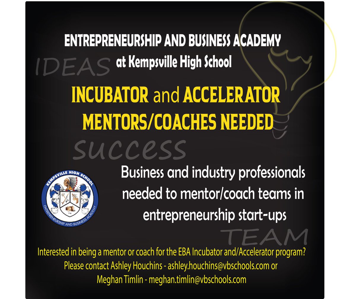 ππππ‘π€πΈππππππͺ (@kempsacademy) on Twitter photo We are looking for business partners and community leaders interested in working with our students who are starting up businesses. Taking idea to prototype! If thatβs you please reach out to us! <a href="/MsMeghanTimlin/">Meghan Timlin</a> <a href="/MrsALHouchins/">Ashley Houchins</a> <a href="/mssmitheba/">Mssmitheba</a> <a href="/KempsAcademyINC/">EBA INCubatorEDU</a> #ebaproud We are looking for business partners and community leaders interested in working with our students who are starting up businesses. Taking idea to prototype! If thatβs you please reach out to us! <a href="/MsMeghanTimlin/">Meghan Timlin</a> <a href="/MrsALHouchins/">Ashley Houchins</a> <a href="/mssmitheba/">Mssmitheba</a> <a href="/KempsAcademyINC/">EBA INCubatorEDU</a> #ebaproud