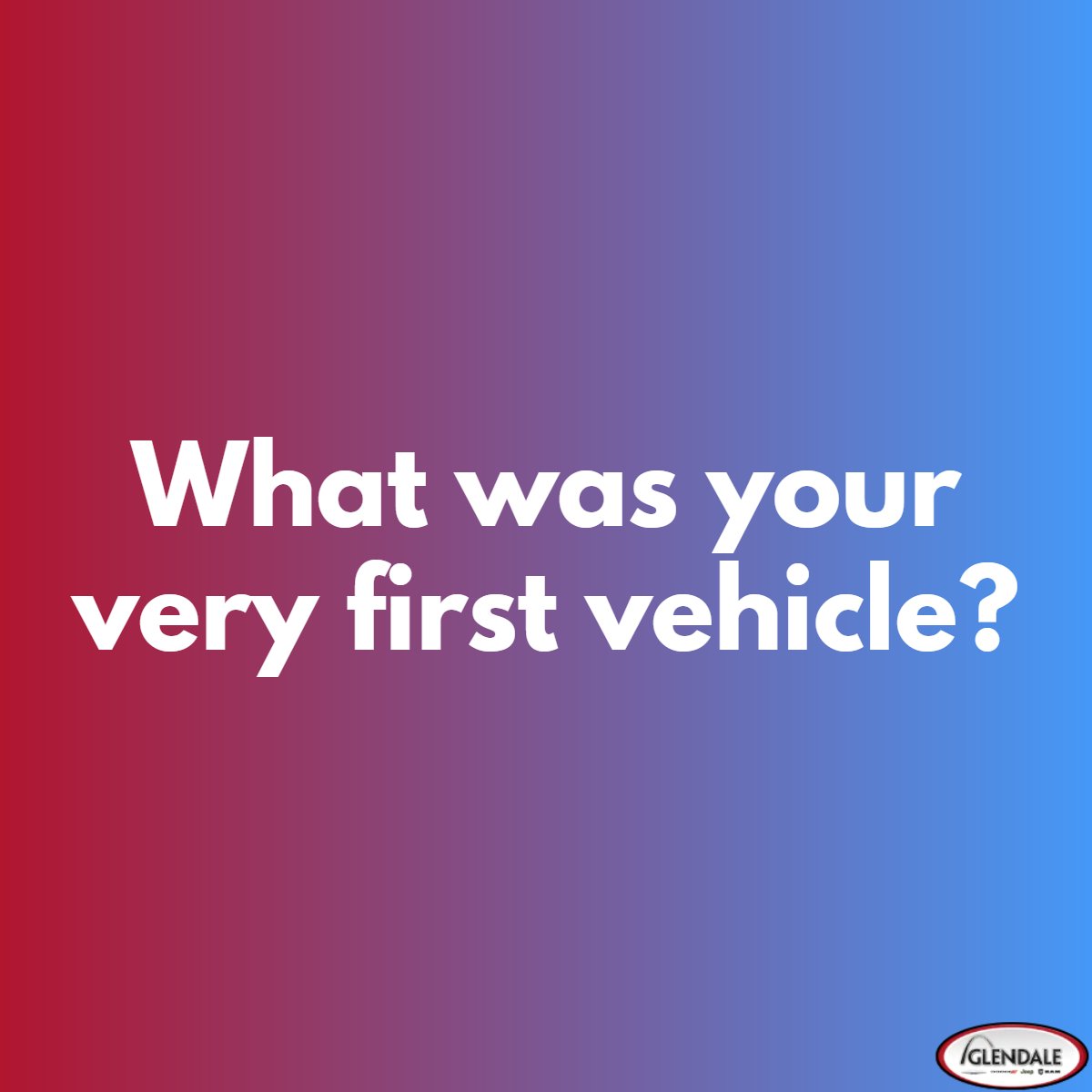 We're driving down memory lane today! Drop the name of your first vehicle in the comments below.