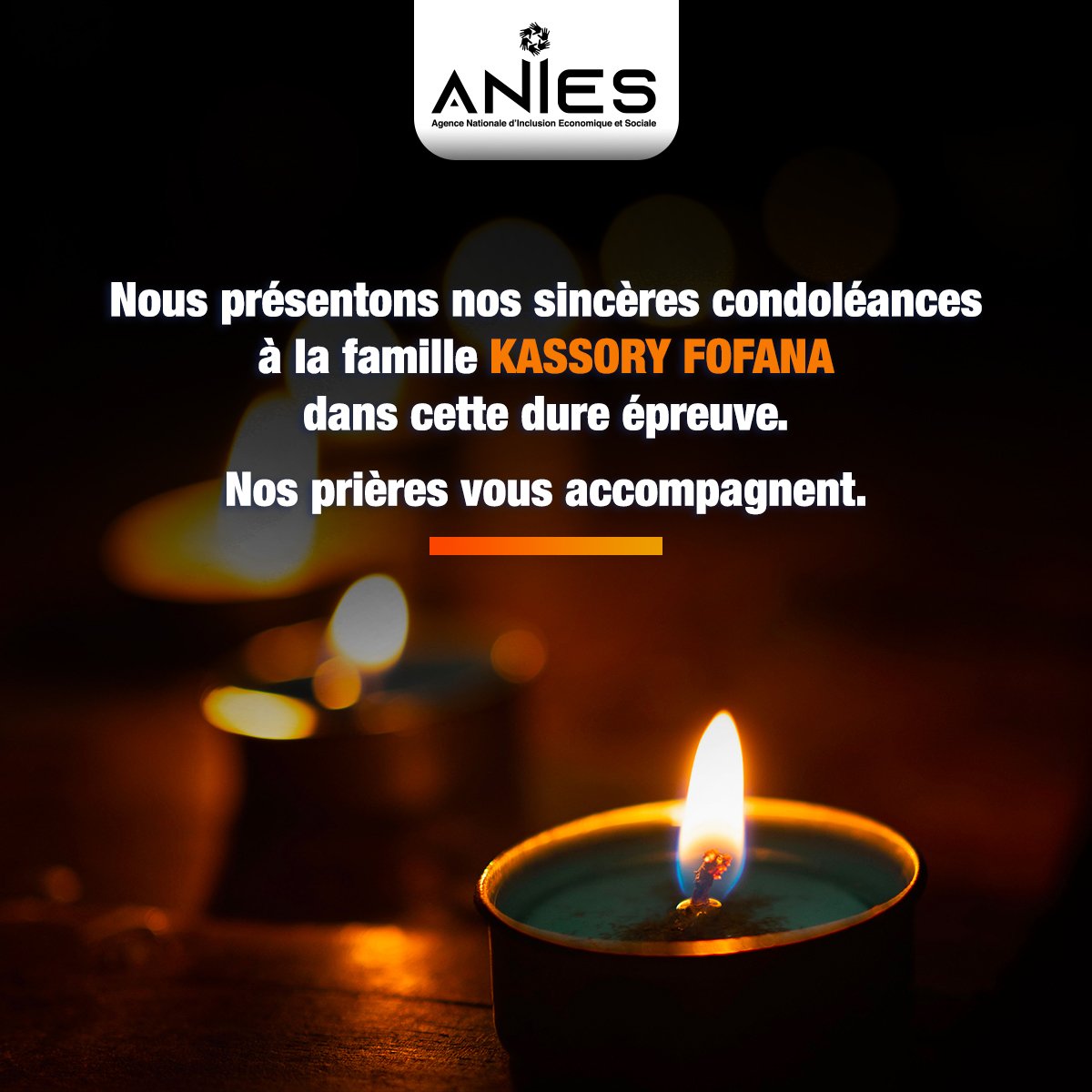 C’est avec une grande tristesse que nous apprenons le décès de Madame Donzo Zenab Kassory Fofana, fille du premier ministre Ibrahima Kassory Fofana. 

Nous adressons nos plus sincères condoléances à la famille et témoignons tout notre soutien en ce moment de deuil.