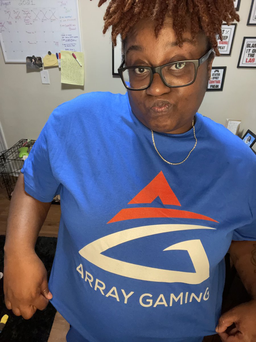 mxdprsnalities's tweet image. Shoutout to #arraygaming for this t-shirt I love supporting others 🤘🏾 check out their website for more great designs and colors