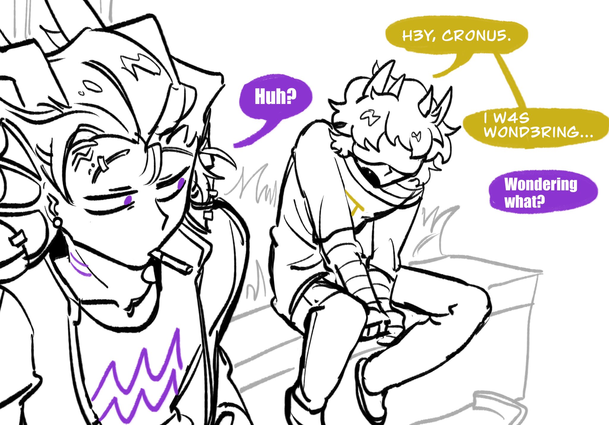 沼泽地 on X: "A story about Mituna and Cronus' former friendship.「1/6」 I  really like the assumption that Cronus and Mituna might have been friends,  and if that's true then their relationship is
