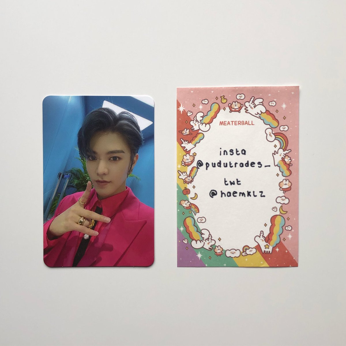 🌷wtt nct yuta resonance pt.2🌷

↳trade for any wl
tbz breaking dawn/thrill-ing only
no nct hf pola or access/id cards
no a.c.e siren:dawn pola/lenti

💌location:ireland
ww✅

🍄proofs in pinned🍄
insta @/pudutrades_