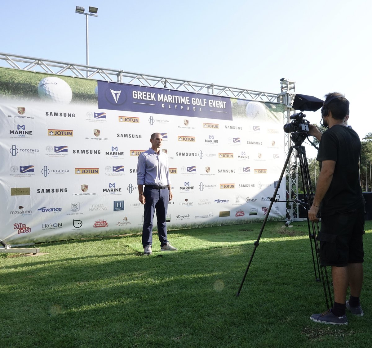 greekmargolf's tweet image. @booproductions  is the Audio Visual Partner of the #GreekMaritimeGolfEvent. Since 2007, #BooProductions has emerged as one of the most successful Greek Production companies.

-“Camera ready?&quot;  
-“Golf Action!”